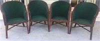Beautiful set of (4) Outdoor Wicker Chairs