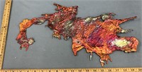 Large colorful copper splatter 18" long       (h 1