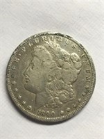 1890CC MORGAN SILVER DOLLAR