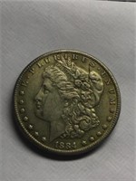 1884S MORGAN SILVER DOLLAR