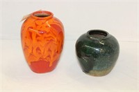 SELECTION OF POTTERY VASES