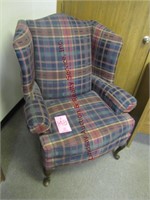Plaid side chair