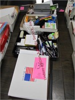 1 lot of misc office items: stapler, paper clips,