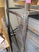 LARGE metal frame shelf unit 50.5" deep x