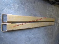 Set of fork ext 72" long x 5" wide