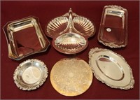 Silver Plate, Assorted Dishes