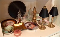 Assorted Items, Plates, Lamps, etc.