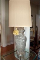 Table Lamp, Glass Base 40" tall