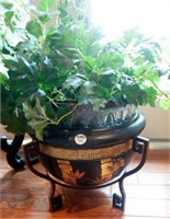 Decorative Plant in Oriental Style Vessel