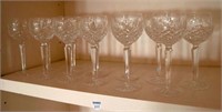 Waterford Crystal Wine Glasses (12)