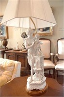 Figural Lamp, Woman with Child