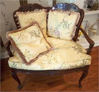 Love Seat, French Style, Wooden