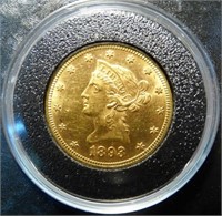 1893 U.S. $10 LIBERTY GOLD COIN