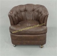 Vintage Rolling Leather Chair 
by Classic Leather