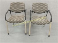 2) Commercial Office Chairs, Metal