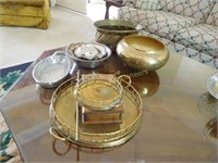 Misc. Brass, Silver Plated & Pewter Bowls
