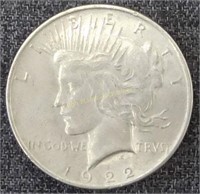 (4) Peace Silver Dollars - (1) 1922 & (3) 1923