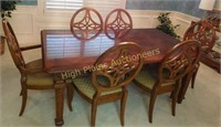 Dining Table w/6-Chairs & 2-Leafs