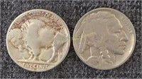 (4) Buffalo Nickels - 1929, 1934, 1935, 1936