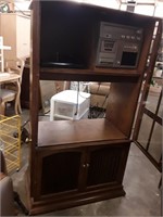 Entertainment center with stereo