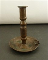 Vintage Copper Hand Hammered Candlestick