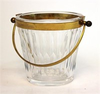 Baccarat Glass Ice Bucket, French Lead Crystal