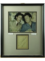 Abbott & Costello Framed Photo & Autographs