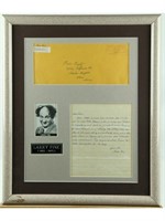 "Three Stooges" Larry Fine Photo and Letter