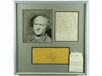 "Three Stooges" Larry Fine Signed Letter With Env.
