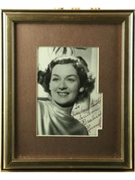 Rosalind Russell Framed Signed Photo