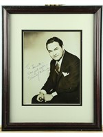 Edward G. Robinson Framed Signed Photo