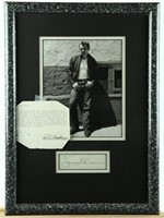 James Dean Framed Photo with Autograph