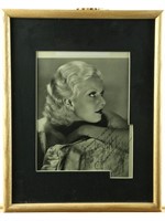 Jean Harlow Framed Signed Photo