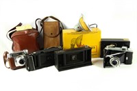 Box Lot of 5 Vintage Cameras