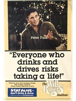 Peter Falk Public Service Message Poster One Sheet