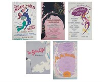 Five Musical Window Cards 50s/60s