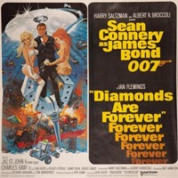 DIAMONDS ARE FOREVER Vintage Poster