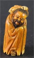 Carved Figure of Chinese Master