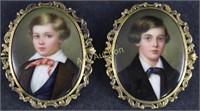 Two Miniature Portraits by Henry Bucker