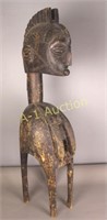 African Wood Effigy of Four Legged Man