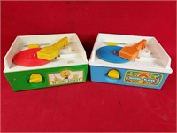 Two Vintage Fisher-Price Record Players