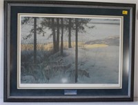 EDGE OF THE NIGHT TIMBER WOLVES BY ROBERT BATEMAN