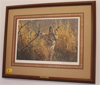 "RED WOLF" BY ROBERT BATEMAN SIGNED 804 OF 950