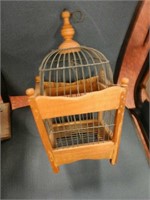 Wire and wood small cage