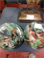 Pair of bird plates