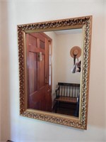 Hall Mirror with Gold Frame