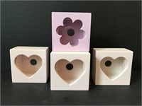 Adorable Pink Heart Shadow Box Frames