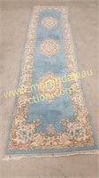 Vintage Indo Maleb Blue Area Rug / Runner