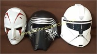 3 Plastic Masks - Star Wars - Kids Masks