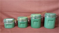 OGGI Green Ceramic Canister Set